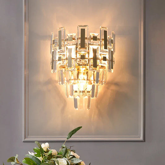 DecorBites™ Crystal Wall Lamp: Elegant Living Room & Bedroom Decor