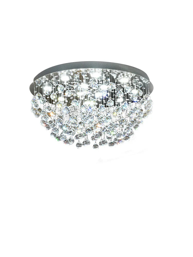 DecorBites™ Crystal Chandelier: Modern Luxury LED Ceiling Lamp for Living Room and Bedroom