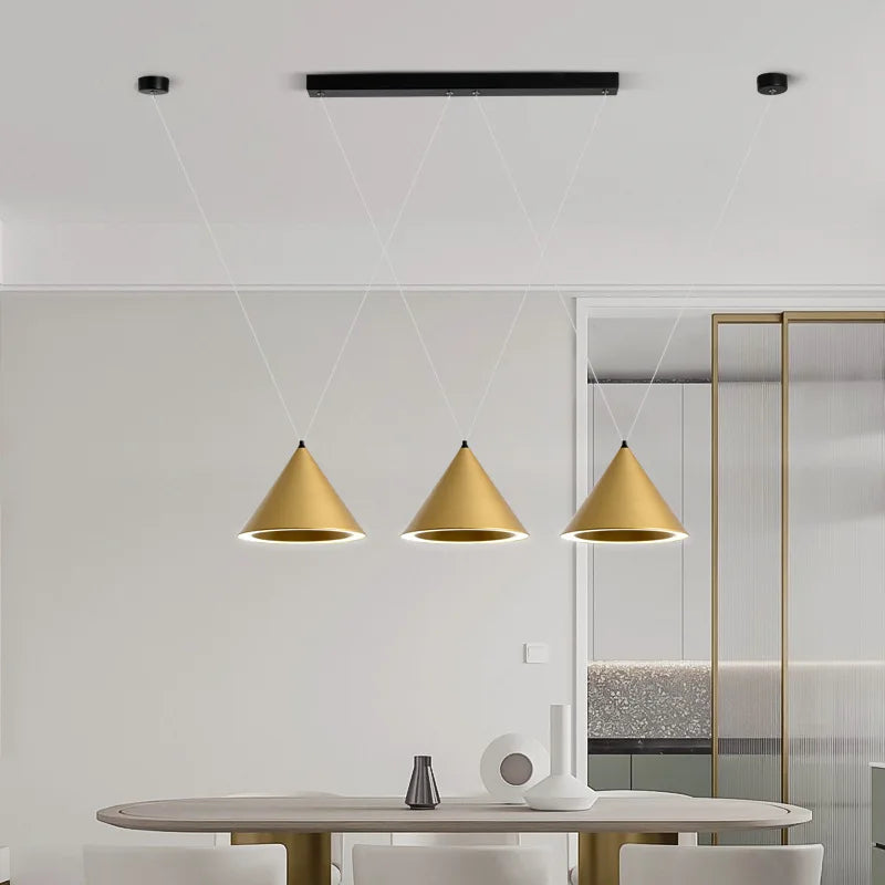 DecorBites™ LED Pendant Lamp: Minimalist Kitchen Island Hanging Light for Living Room & Dining Table