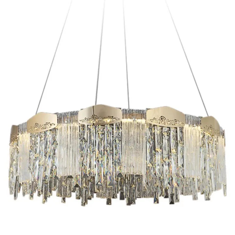 DecorBites™ Crystal Ceiling Chandelier: Modern Luxury Lighting for Living Room, Dining Room, Bedroom