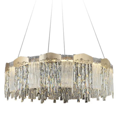 DecorBites™ Crystal Ceiling Chandelier: Modern Luxury Lighting for Living Room, Dining Room, Bedroom