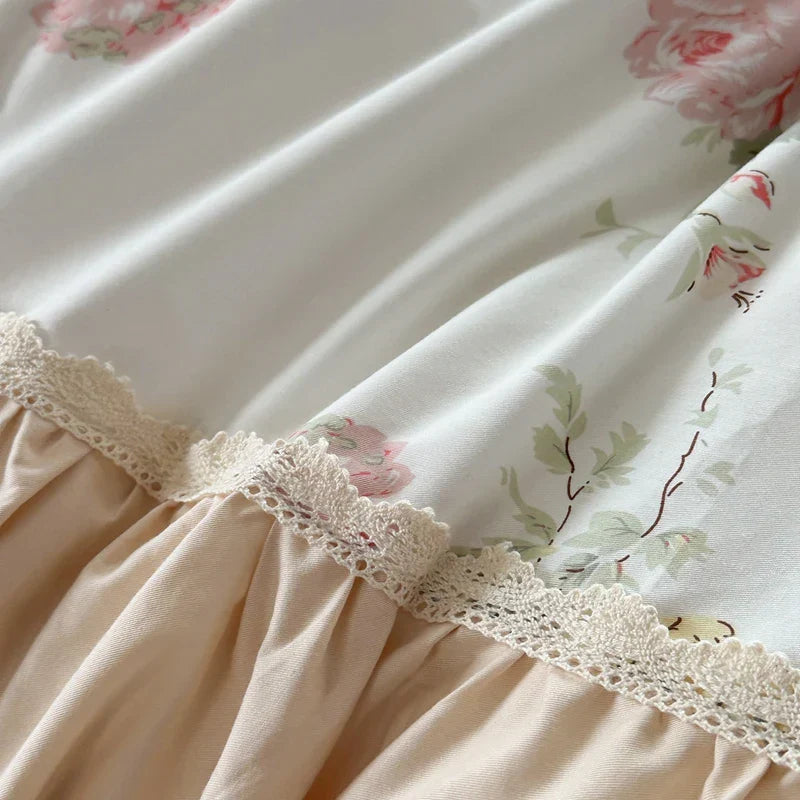 Floral Cotton Ruffle Bedding
