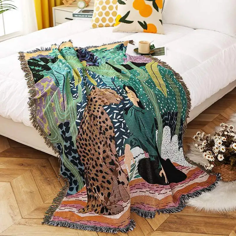 Gothic Cotton Throw Blanket