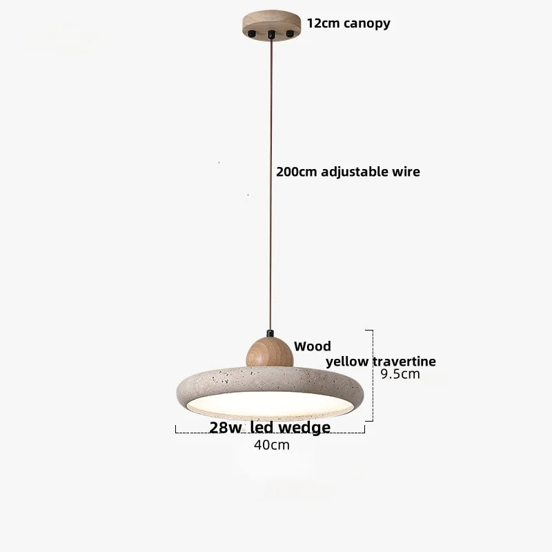 DecorBites™ LED Wood Pendant Lamp Dining Living Room Adjustable Light Fixture