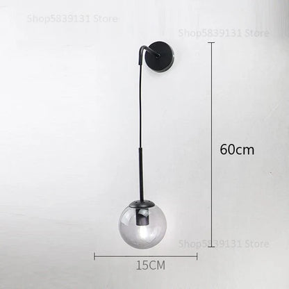 DecorBites™ Glass Ball Wall Lamp - Nordic Retro LED Lighting Fixture