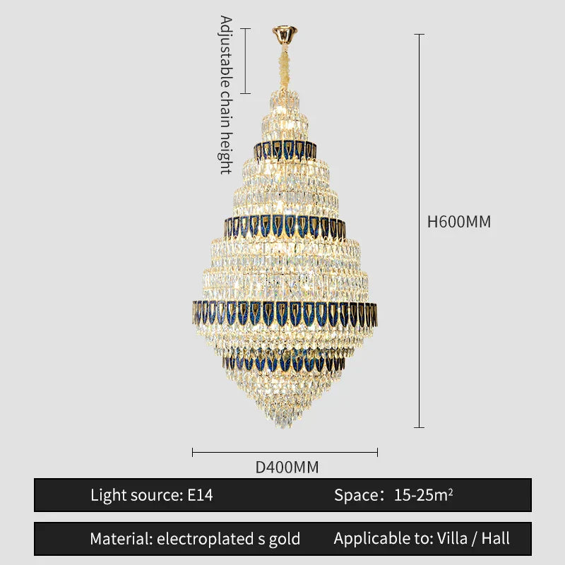 DecorBites™ Crystal Headlight Luxury Lighting for Villa, Hotel, and Restaurant