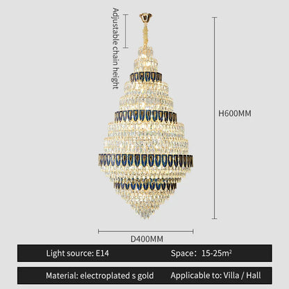 DecorBites™ Crystal Headlight Luxury Lighting for Villa, Hotel, and Restaurant