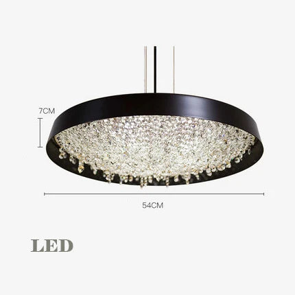 DecorBites™ Clear Crystal Pendant Light Chandelier for Living Room & Bedroom
