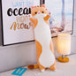 130cm Cute Cat Doll Plush Toy Long Cloth Throw Soft Stuffed Animal Sleeping Pillow Cushion Christmas Gifts for Kids and Girls