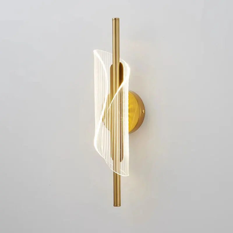 DecorBites™ Gold Black LED Wall Sconce Light for Bedroom Living room Aisle Corridor