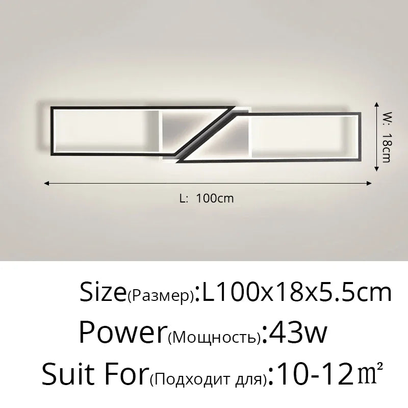 DecorBites™ LED Ceiling Light: Modern Fixture for Living Room, Kitchen & Hallway Lighting