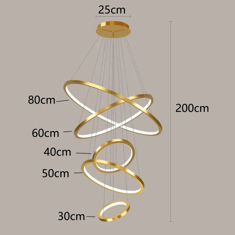 DecorBites™ Nordic Home Decor Stair Chandelier Living Room Bedroom Dining Room Lighting