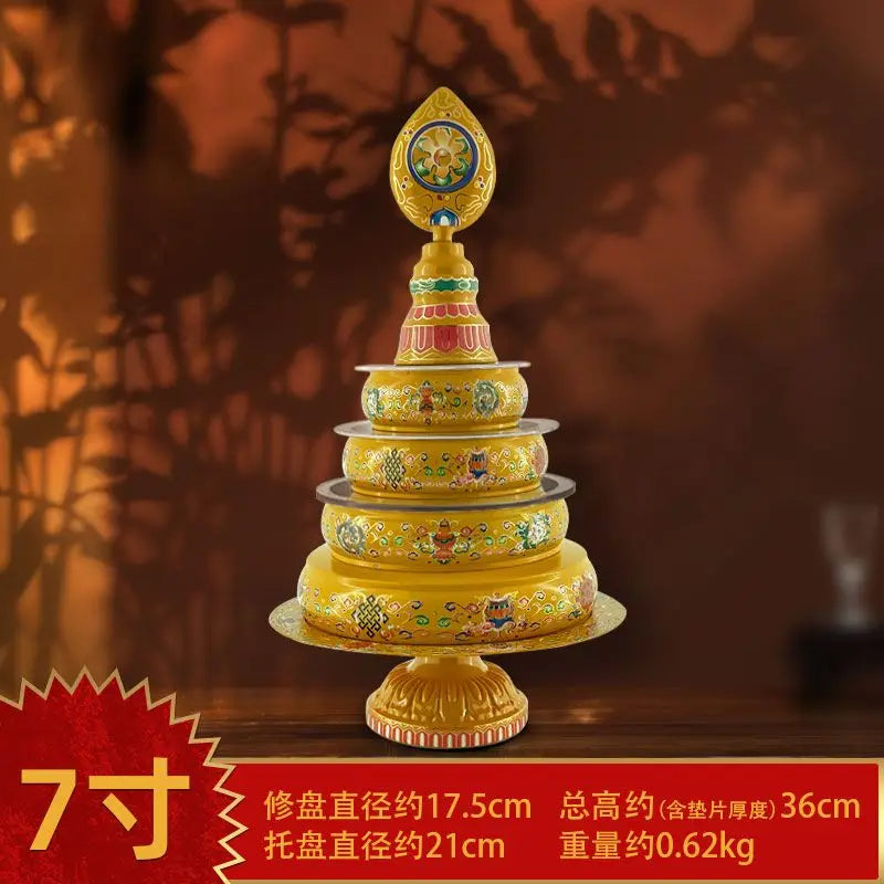 DecorBites™ Cloisonné Manda Pan Eight Auspicious Tea Pan