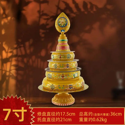 DecorBites™ Cloisonné Manda Pan Eight Auspicious Tea Pan