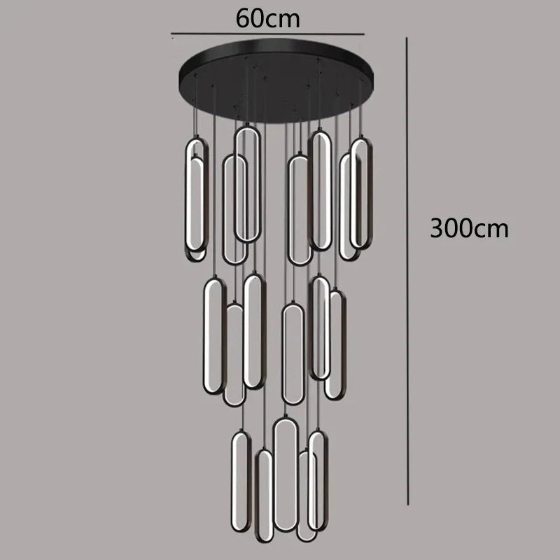 Lámparas colgantes LED DecorBites™ para iluminación interior de escaleras en salas de estar