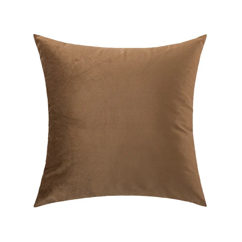 DecorBites™ Brown Coffee Pillowcase: Modern Simplicity Light Luxury Sofa Cushion Covers