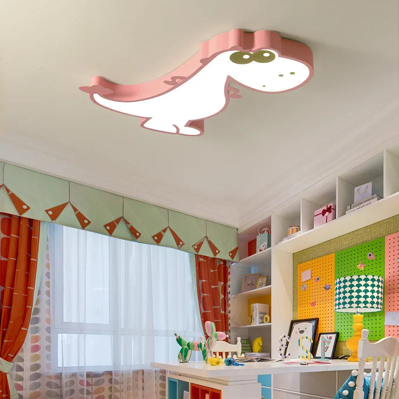 DecorBites™ Dinosaur Animal Kids Ceiling Lamp Smart LED Lightingjuvenile Bedroom Modern Cartoondino