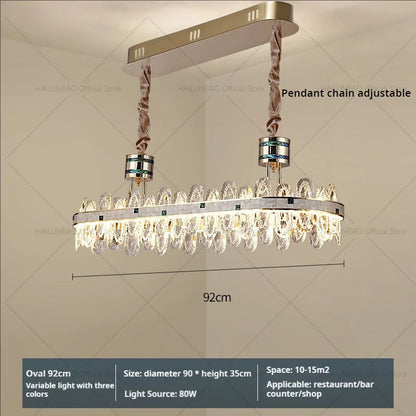 ثريا كريستال فاخرة بتصميم أجوف من DecorBites™ 2024 لغرف المعيشة الفاخرة