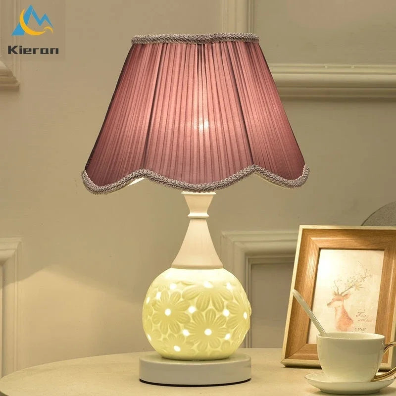 DecorBites™ Ceramic LED Desk Lamp Bedroom Study Living Room Decor Art Floor Lamp