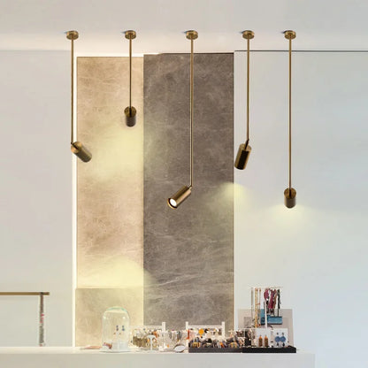 Nordic Adjustable Black or Brass Pendant Light