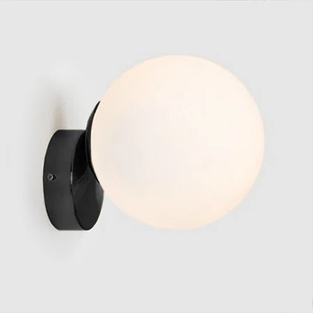 DecorBites™ Glass Ball Wall Lamp: Modern Nordic Design for Bedroom, Living Room, Study & Aisle