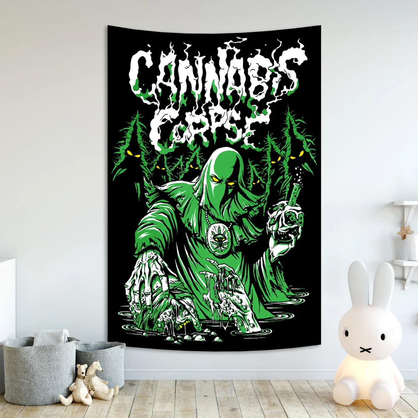 Decobites Cannibal Corpse Tapestry: Heavy Metal Rock Wall Art Décor Flag Gifts