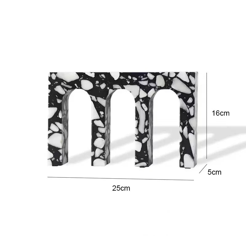 منحوتة تيرازو مقوسة من DecorBites™ لديكور المنزل