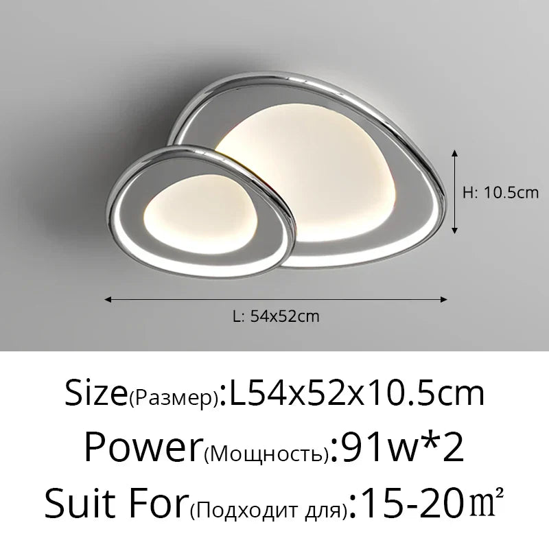 White Chrome LED Chandelier