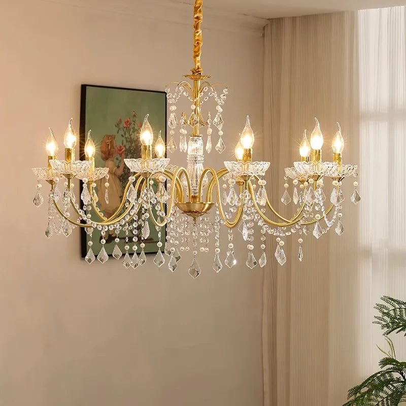 DecorBites™ Crystal Chandeliers Light for Living Room and Dining Room