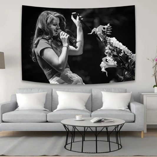 DecorBites™ Lana Del Rey Hippie Aesthetic Tapestry Wall Hanging Home Décor