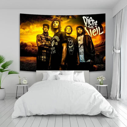 Decobites Pierce The Veil Band Poster Tapestry Canvas Wall Art Décor