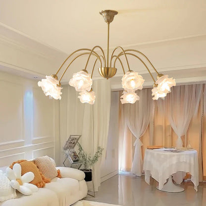 DecorBites™ Elegant Flower Chandelier - Modern Retro Medieval Style for Living Room Dining Bedroom