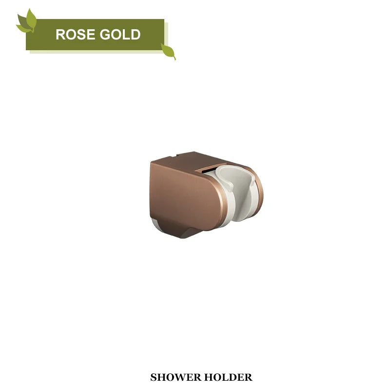 حامل رأس دش DecorBites™ قابل للتعديل للتركيب على الحائط للحمام • قاعدة تثبيت ABS بيضاء