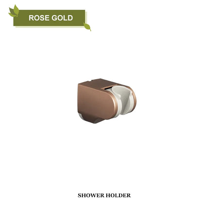 حامل رأس دش DecorBites™ قابل للتعديل للتركيب على الحائط للحمام • قاعدة تثبيت ABS بيضاء