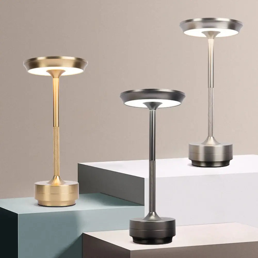 DecorBites™ Simple charging LED Desk Lamp restaurant bar desk lamp dimming atmosphere retro portable charging touch USB
