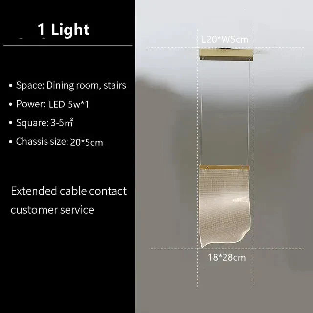 DecorBites™ LED Modern Ceiling Chandelier for Living Room Staircase Restaurant Attic Home