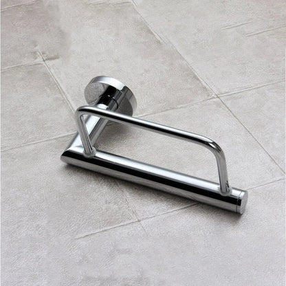 DecorBites™ Euro Silver Bathroom Paper Holder in Chrome Finish(Bit shorter version)