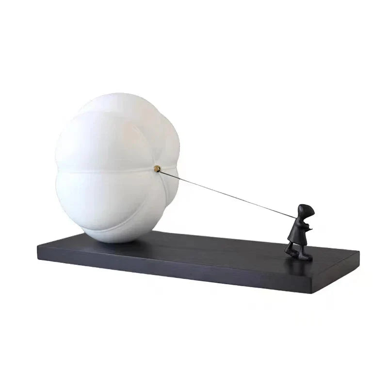 DecorBites™ Cartoon Balloon Man Pumpkin Figure Resin Sculpture Home Decoration