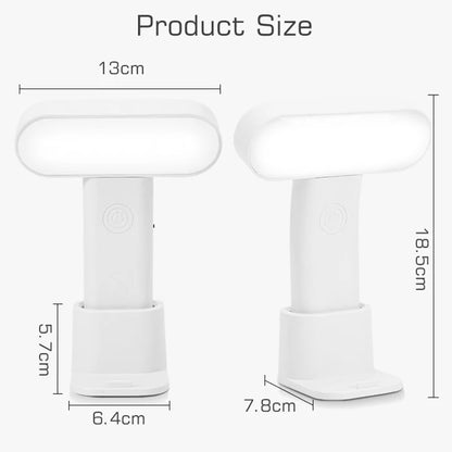 DecorBites™ LED Nightlight: Rechargeable 3-Color Table Lamp & Handheld Light