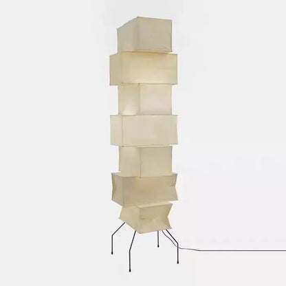 ديكور بايتس™ مصباح أرضي أكاري نوغوتشي LED E27 من ورق الأرز، ديكور فني قائم لغرفة المعيشة