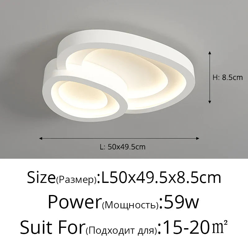 Decorbites™ LED-Blütenkronleuchter für modernes Schlafzimmer – Deckenlampen – Innenbeleuchtung für Zuhause