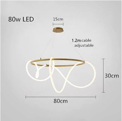 Lámpara de araña LED DecorBites™ de manguera larga para comedor, cocina o bar