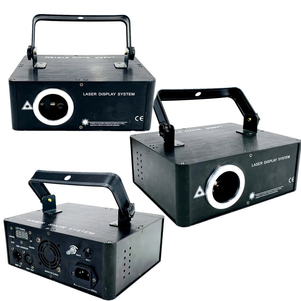 DecorBites™ 3D DJ Laser Lights RGB Colorful DMX Scanner Beam Xmas Party Disco Light