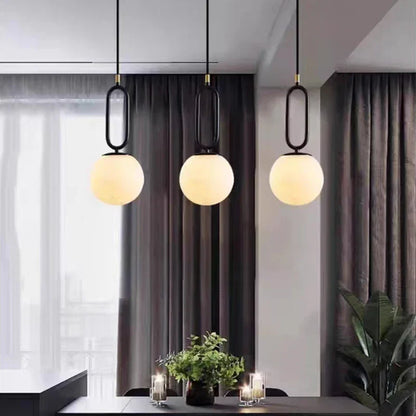DecorBites™ Brass LED Pendant Lights with Natural Marble Finish and Adjustable G9 Bulb