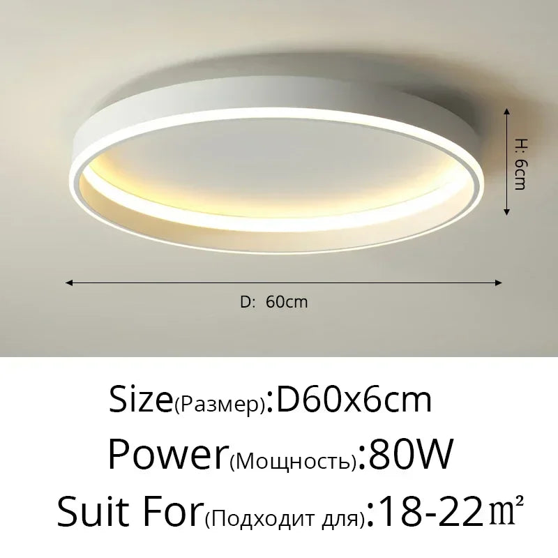 DecorBites™ Circular LED Ceiling Lights for Home Decor and Indoor Lighting