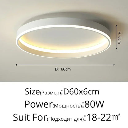 DecorBites™ Circular LED Ceiling Lights for Home Decor and Indoor Lighting