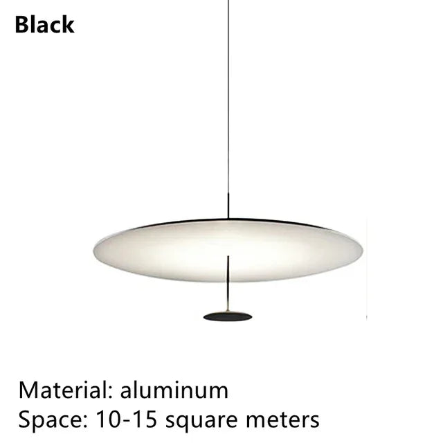 DecorBites™ Gold Black Pendant Light for Living Room, Elegant Minimalist Ring Suspension Lamp