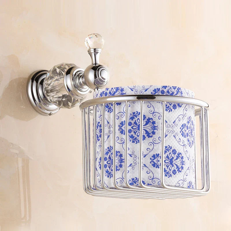 Juego de accesorios de baño DecorBites™ Crystal Brass Gold