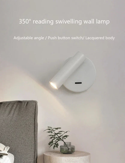 DecorBites™ Bedroom Wall Lamp Surface Spotlight Indoor Reading Sconce Lights