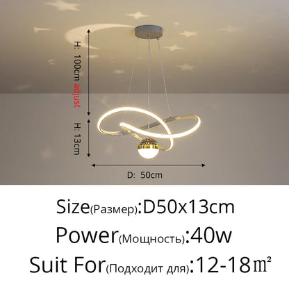 DecorBites™ LED Gypsophila Chandelier for Modern Living Room Decor - Crown Ceiling Pendant Light